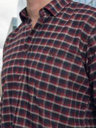 Мъжка риза бордо OZONEE V/V176Z