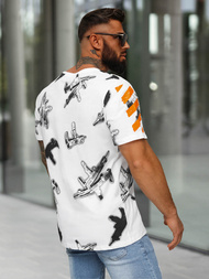 Мъжка тениска бял OZONEE O/MPO3471