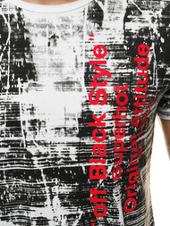 Мъжка тениска бяла OZONEE JS/SS10920