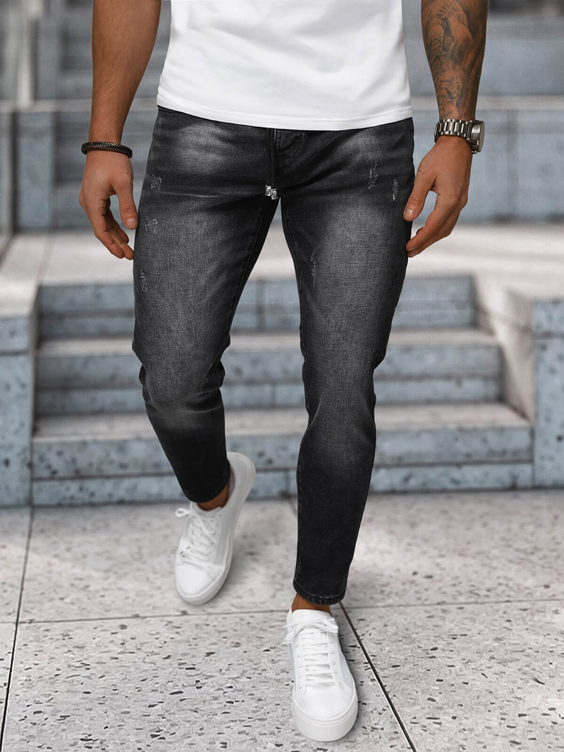 Мъжки дънки черни OZONEE NB/MP0063/1N