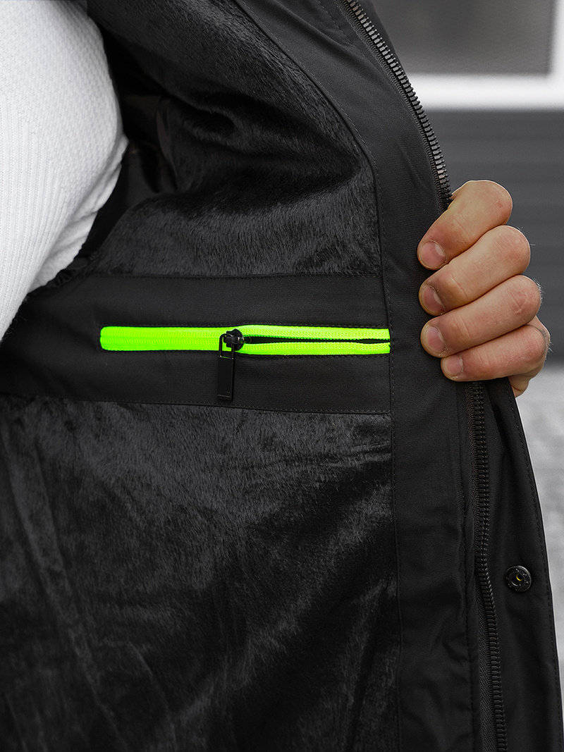 Зимно яке черно OZONEE JS/22M60/392