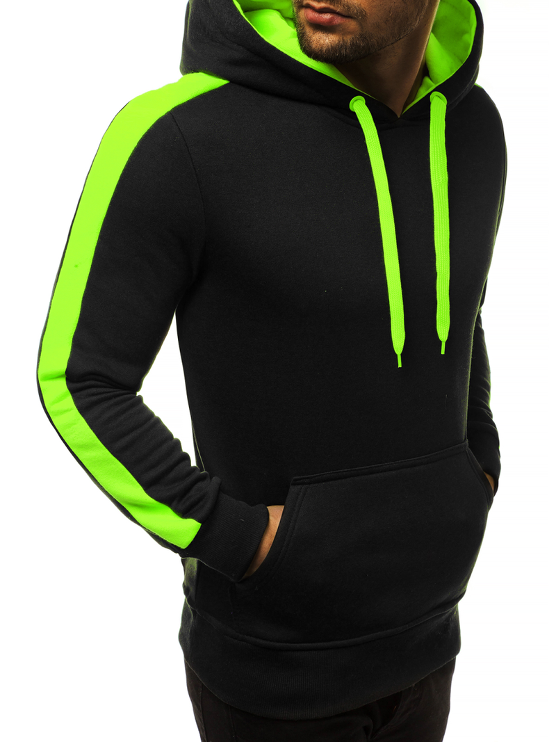 Мъжки суитшърт черно-Celadon OZONEE JS/2012