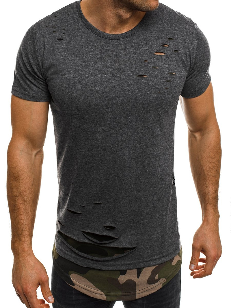 Мъжка тениска графитна OZONEE O/1115