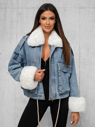 Дамско джинсово яке синя OZONEE JS/11Z8219Z