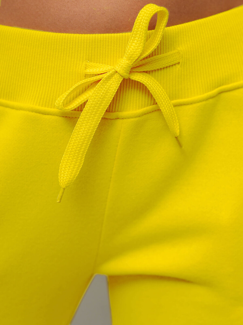 Дамско долнище на анцуг жълто OZONEE JS/CK01Z