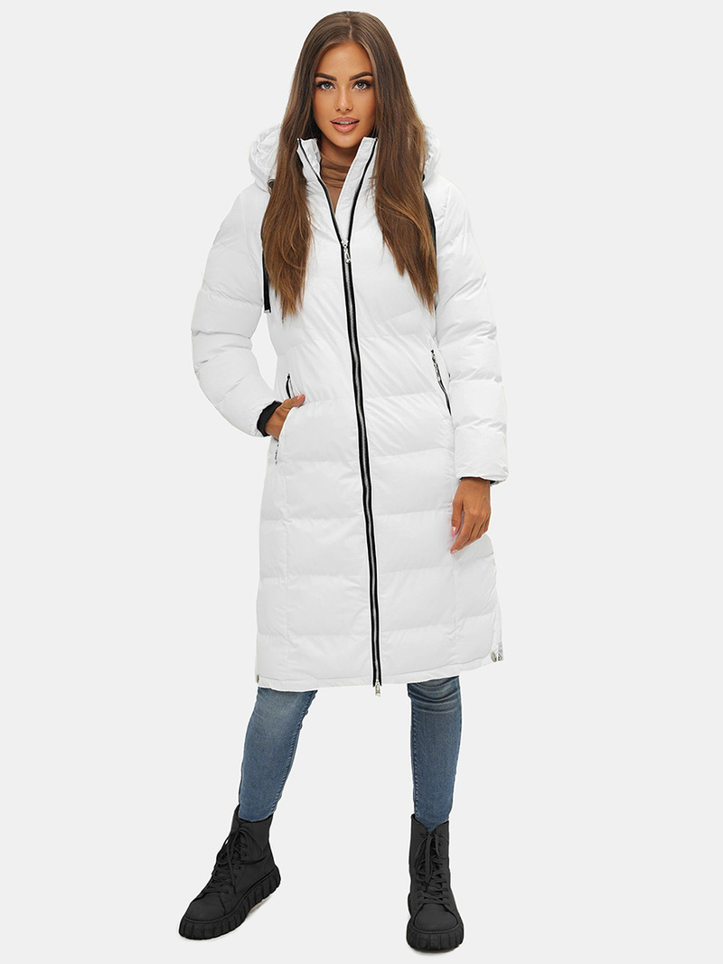 Дамско яке бяла OZONEE JS/M736/281Z