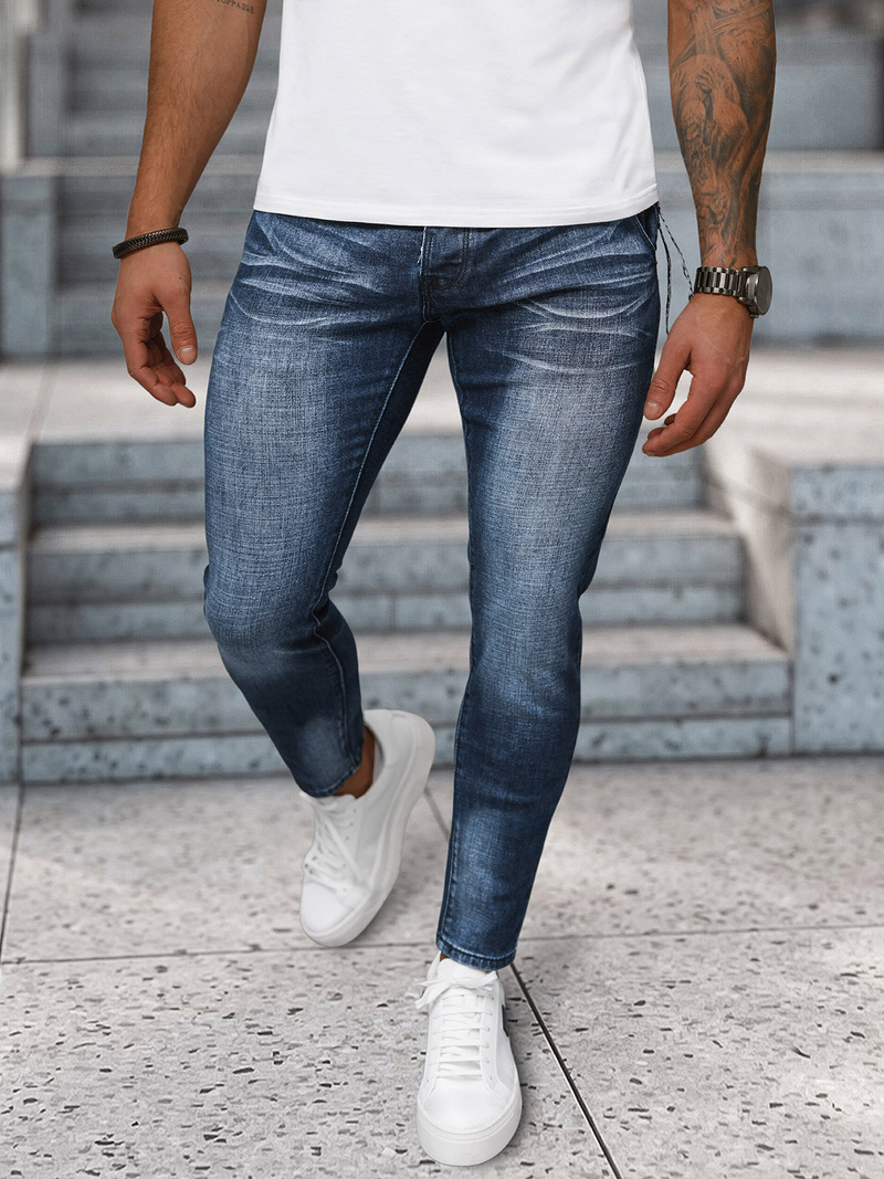 Мъжки дънки тъмно-синьо OZONEE NB/MP0091BS