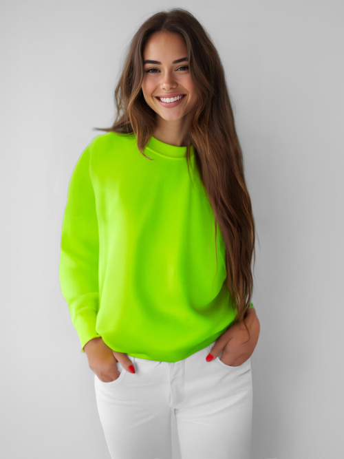 Дамски суичър зелена неонов OZONEE JS/W01Z