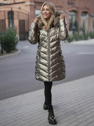 Дамско яке злато OZONEE JS/16M9100/403Z