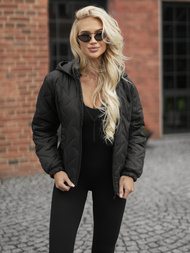 Дамско яке черно OZONEE JS/16M9315/392AZ