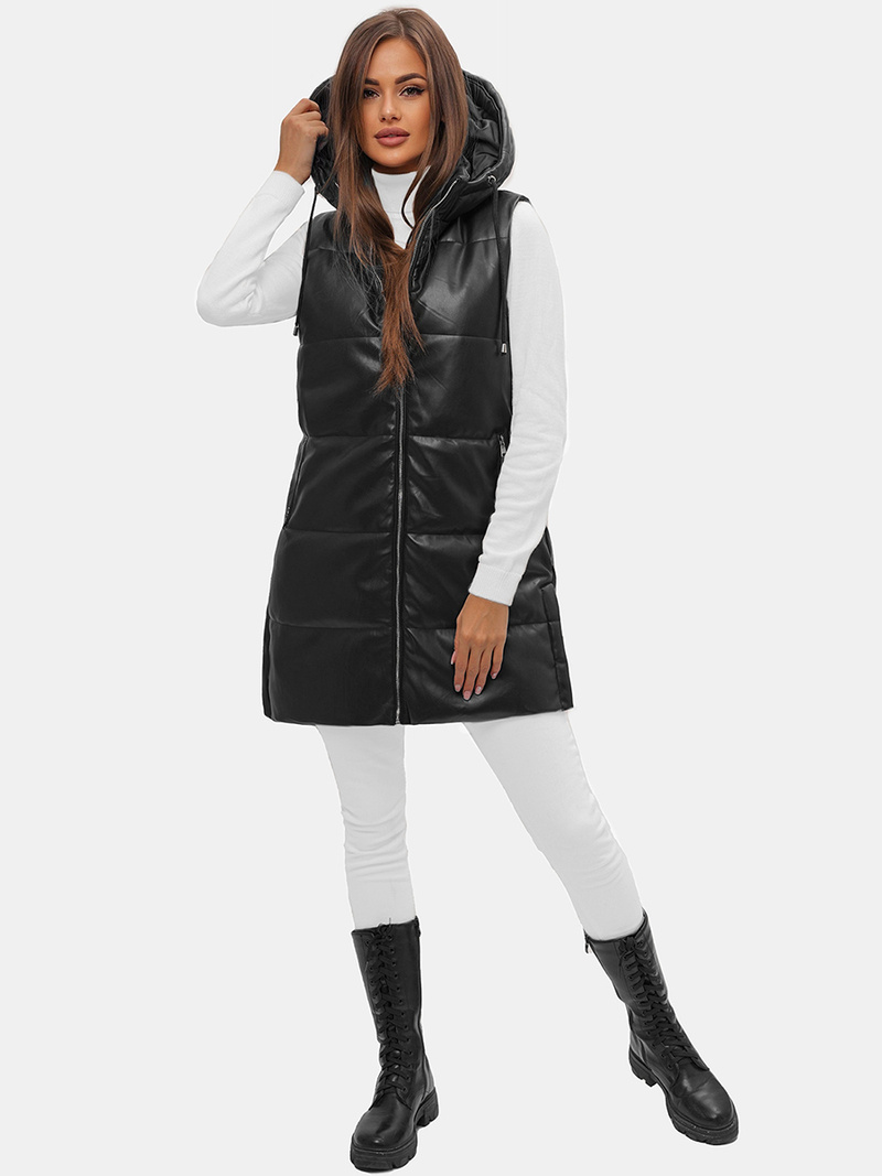 Дамска жилетка черна OZONEE O/AY756