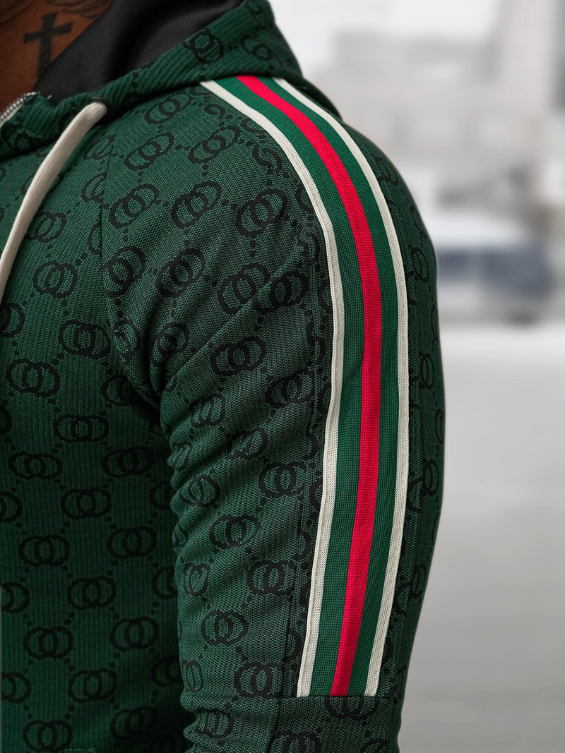 Мъжки спортен екип зелен OZONEE O/FF5111AB