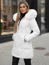 Дамско яке бял OZONEE JS/16M9099/281Z