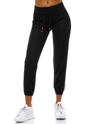 Дамски долнища на анцуг черни OZONEE JS/1020/B1