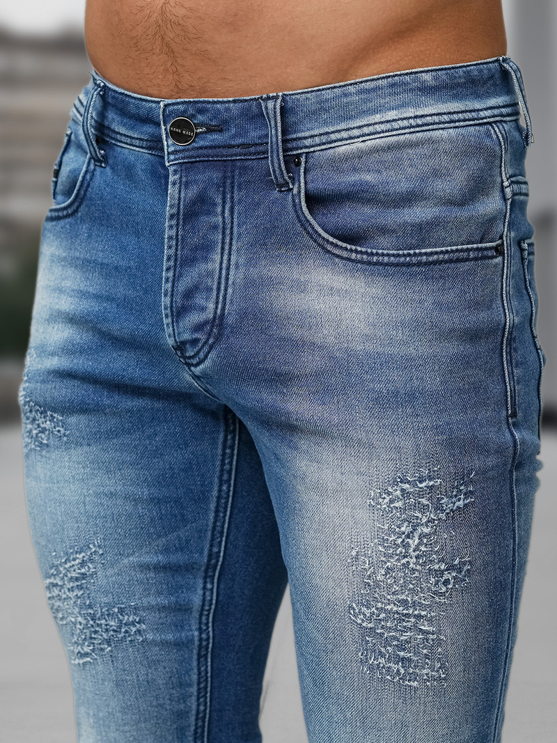 Мъжки дънки синьо OZONEE NB/MP0009BZ