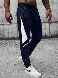 Мъжко долнище на анцуг тъмносиньо OZONEE JS/8K182