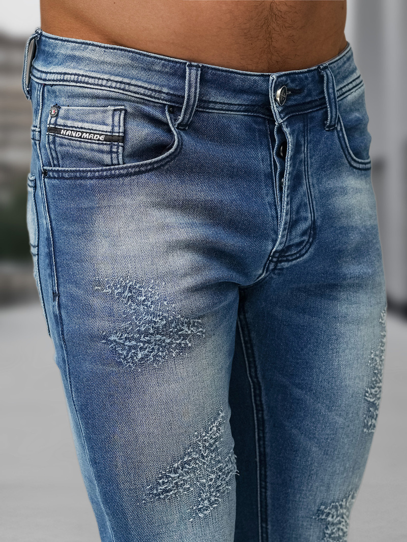 Мъжки дънки синьо OZONEE NB/MP0009BZ