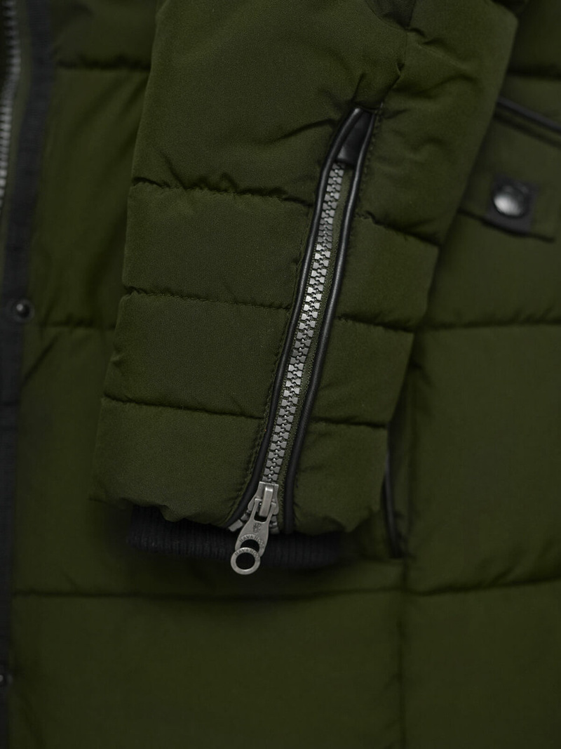 Дамско яке каки OZONEE O/W377Z