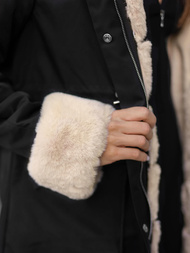 Дамско яке черна OZONEE JS/M763/392Z