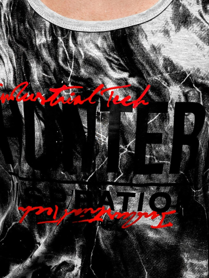 Мъжка тениска сива OZONEE JS/SS11033