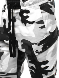 Мъжки панталони JOGGER черно-бяло OZONEE O/11103