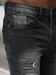 Мъжки дънки черни OZONEE NB/MP0142N