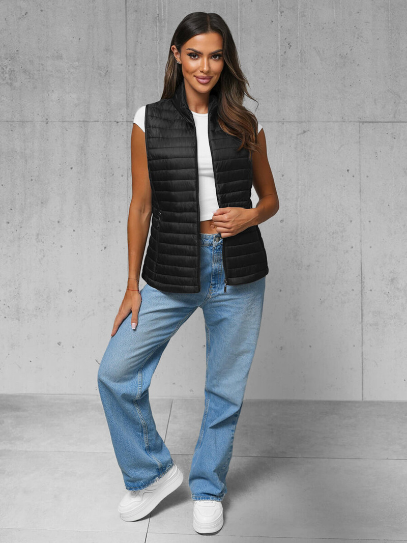 Дамска жилетка черна OZONEE JS/16M9072/392