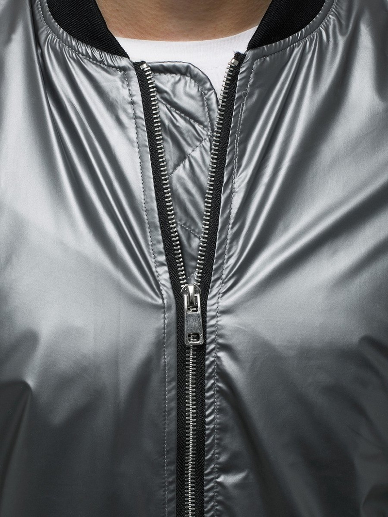 Мъжко яке сребърен OZONEE N/6147