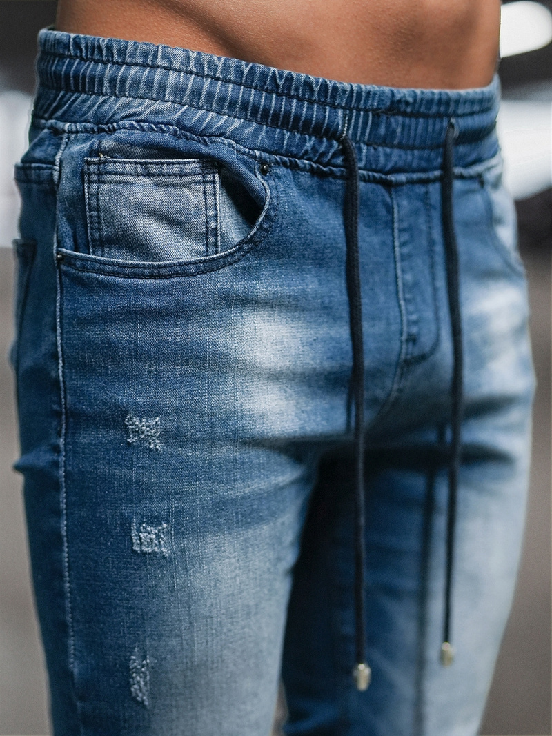 Мъжки панталони jogger тъмносиньо OZONEE NB/MP0053/2BS