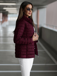 Дамско яке тъмен бордо OZONEE JS/16M9109/01Z