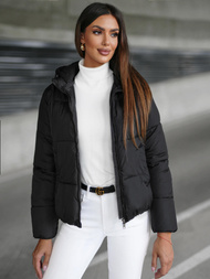 Дамско яке черна OZONEE JS/16M9187/392Z