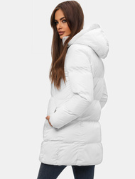 Дамско яке бяла OZONEE JS/5M722/281