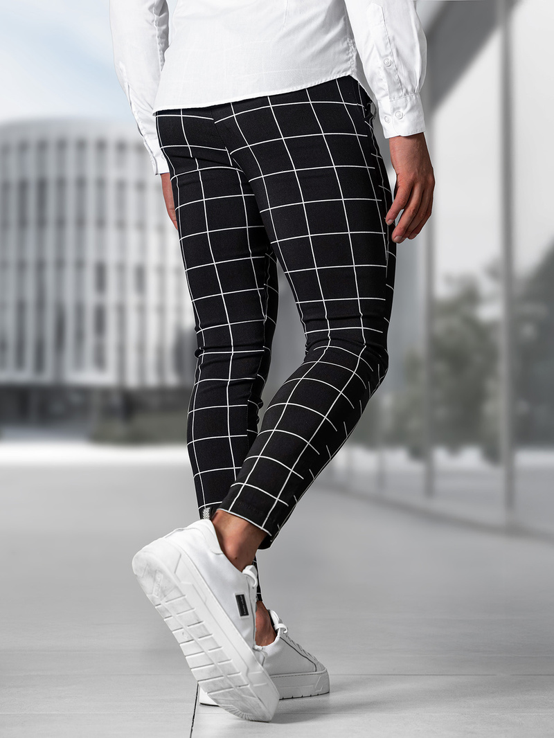 Мъжки панталони черни OZONEE O/P4009Z