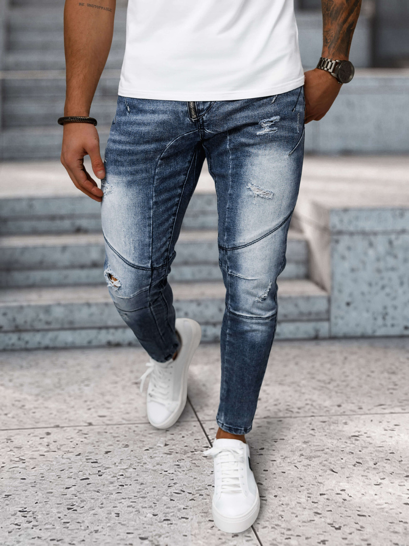 Мъжки дънки синьо OZONEE NB/MP0045B