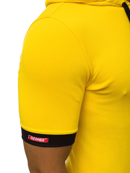 Мъжка тениска жълта OZONEE O/1273Z