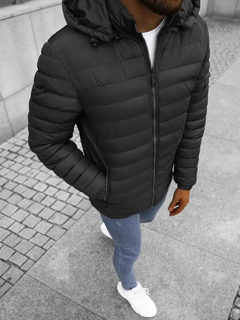 Мъжко яке черно OZONEE JS/M792/392