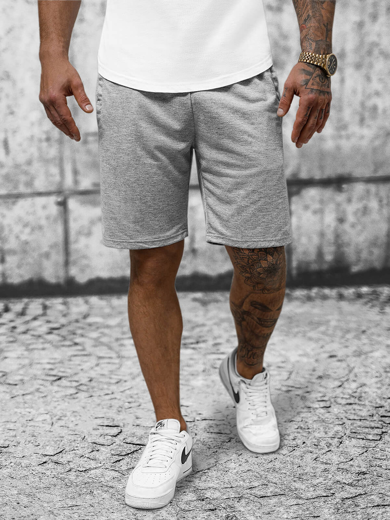 Мъжки панталонки сив OZONEE JS/8K100/2Z