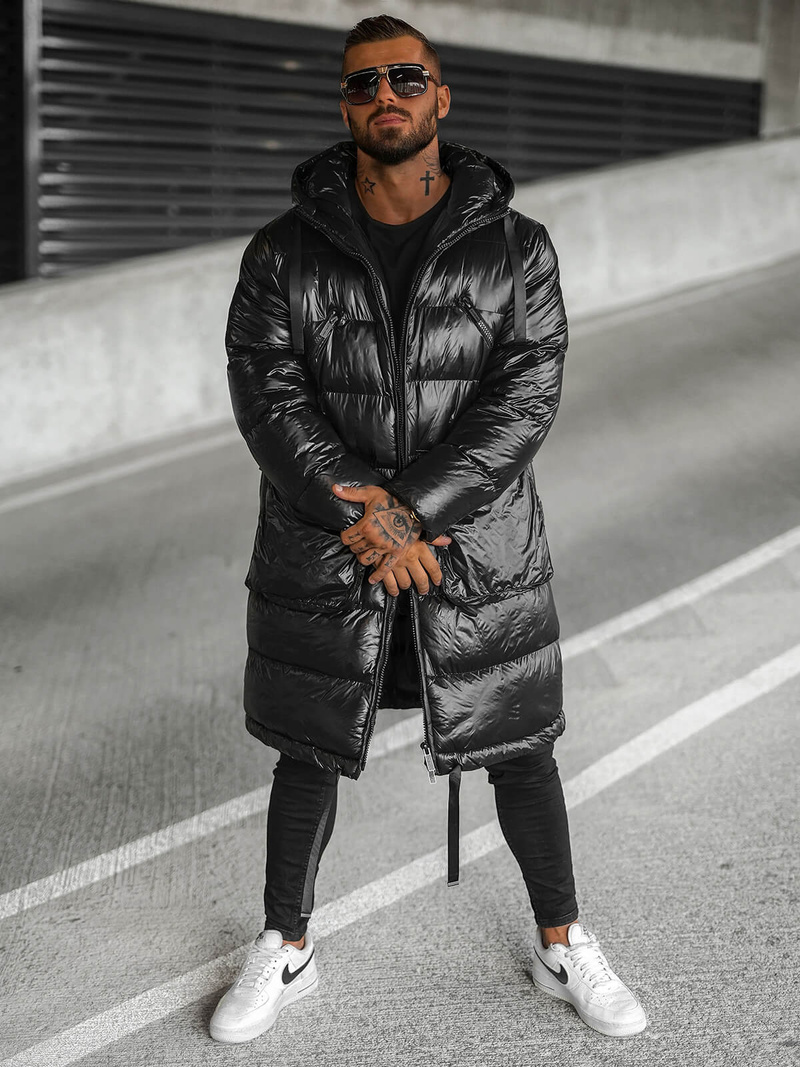 Мъжко яке черен OZONEE O/M3205Z