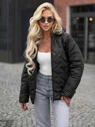 Дамско яке черно OZONEE JS/16M9300/392Z