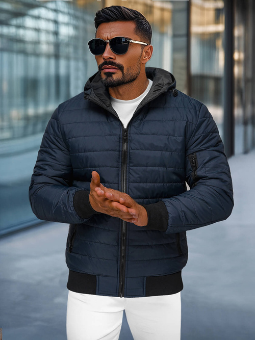 Мъжко яке тъмносиньо OZONEE JS/MY13Z