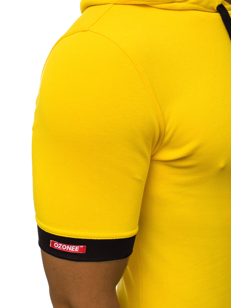 Мъжка тениска жълта OZONEE O/1273Z