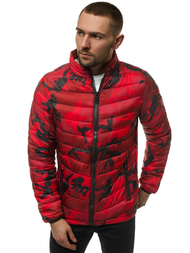 Мъжко яке червено-камуфлажно OZONEE JS/SM80Z