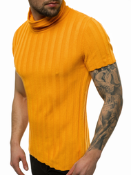 Мъжки пуловер камел OZONEE L/2294