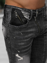 Мъжки дънки черни OZONEE NB/MP0045NZ