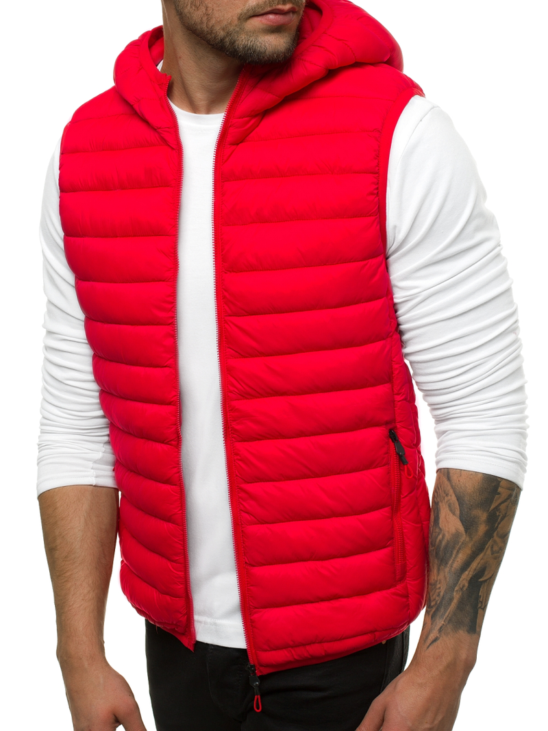 Мъжки елек червена OZONEE JS/LY36