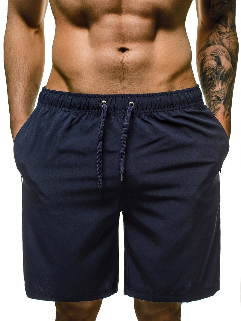 Мъжки плувни шорти тъмносиньо OZONEE JS/HH037/4