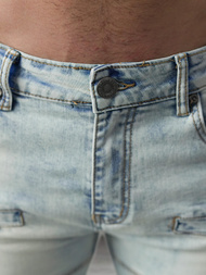 Мъжки дънки светлосиньо OZONEE O/EM8889