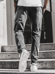 Мъжки панталони JOGGER черни OZONEE JS/KK1106