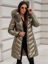 Дамско яке злато OZONEE JS/16M9100/403Z