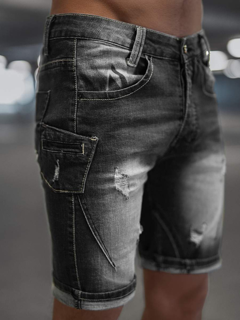 Mъжки шорти черни OZONEE NB/MP0040NZ